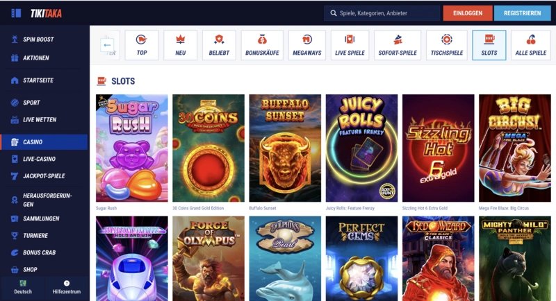 Bonusové programy a výhody TikiTaka Casino in Czech Republic